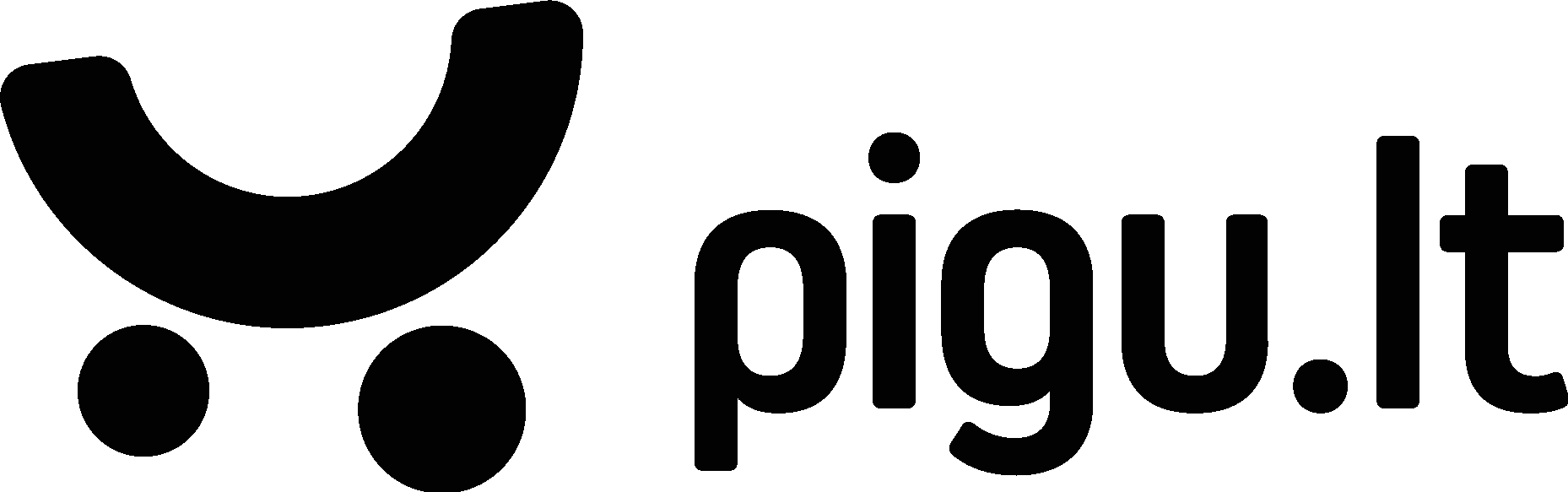 Pigu.lt Black Logo Vector Logo